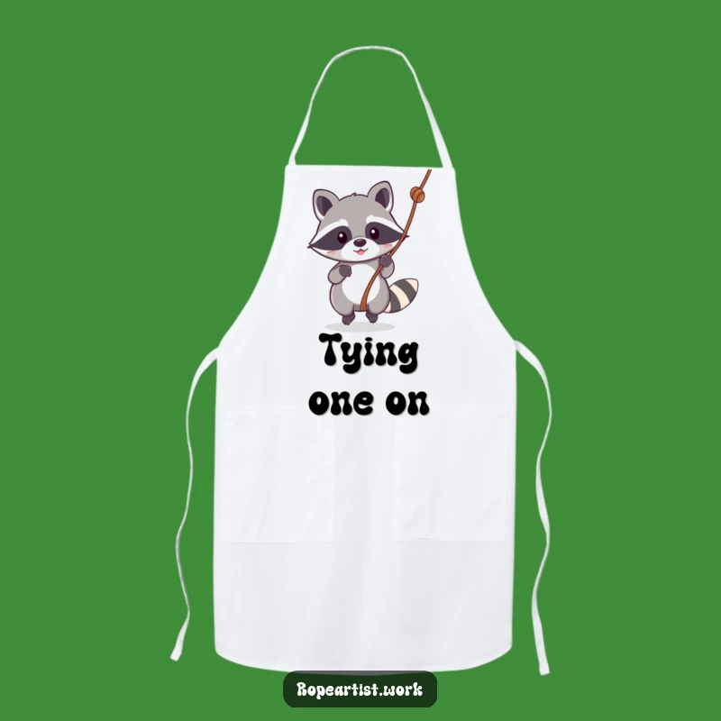 Funny Kawaii Raccoon Apron: Cook with Fun, Swinging Chef for a Hilarious Gift