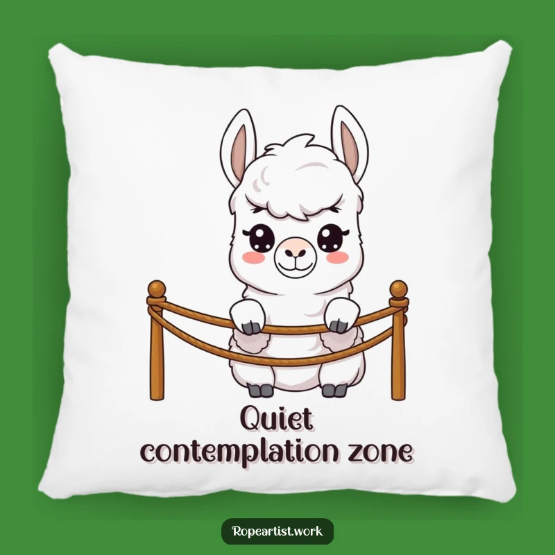 Funny Llama Pillow - Shy Peeking Comfort, Adorable Funny Gift Accent