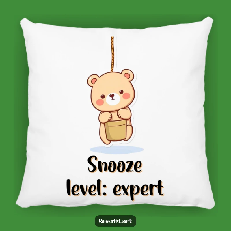 Funny Bear Pillow - Adorable Rope Comfort, Cute Funny Gift Accent