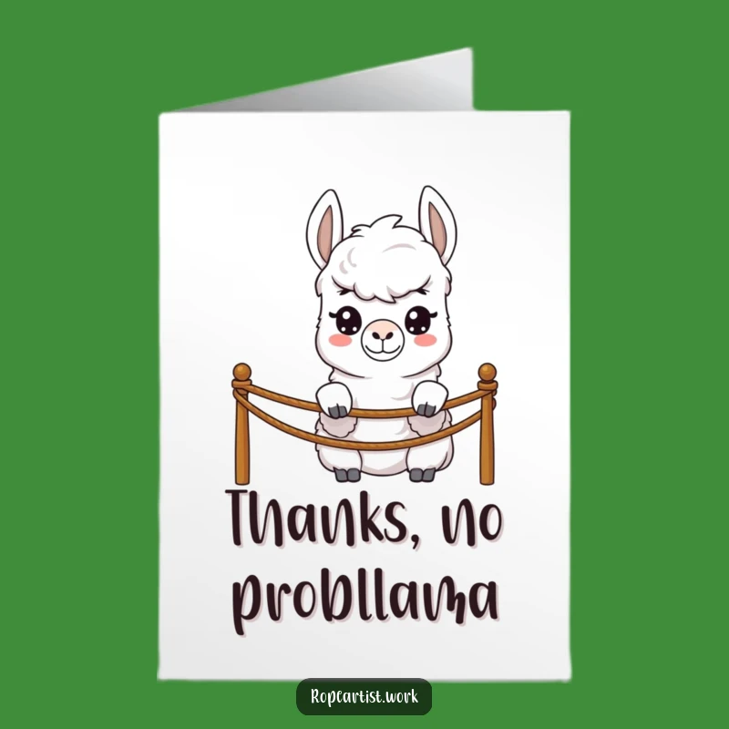 Free Printable Thank You Card: Shy Llama Thanks, Downloadable & Sweet Gift for Gratitude