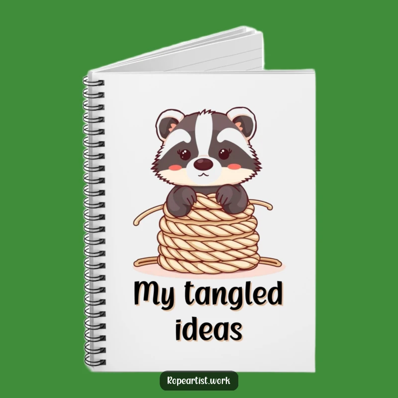 Funny Kawaii Badger Notebook: Jot Down Ideas with Balanced Animal, Perfect Gift